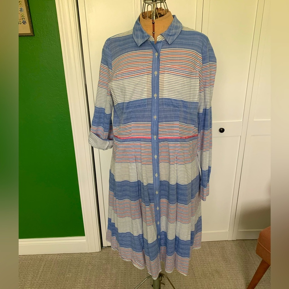 Tommy Hilfiger Striped Button-up Women's Dress